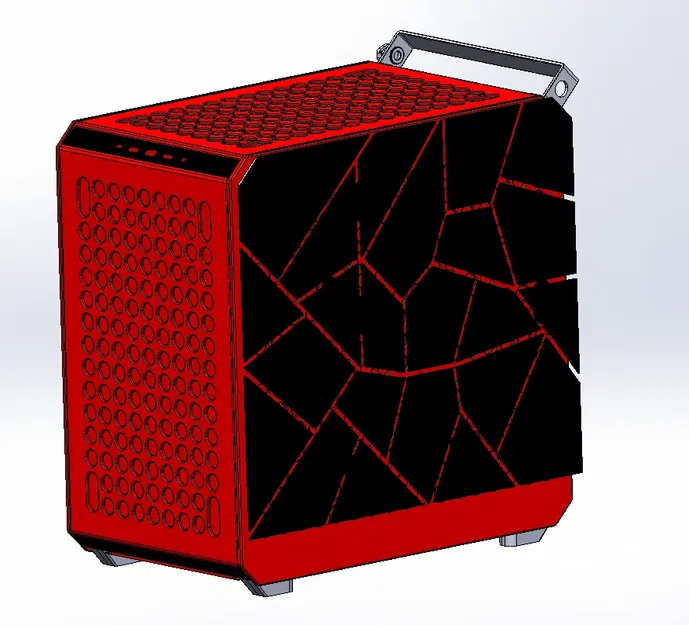 Trang trí khối lava vỡ cho thùng máy Qube 500 - Image 1