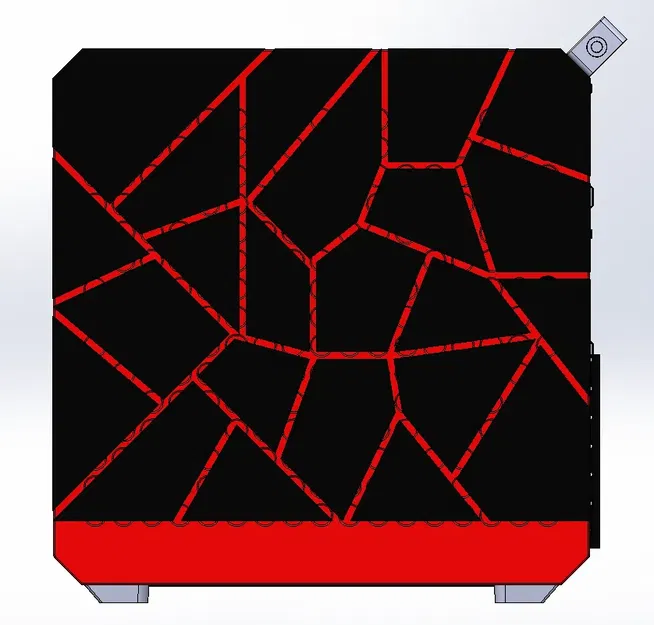 Trang trí khối lava vỡ cho thùng máy Qube 500 - Image 2