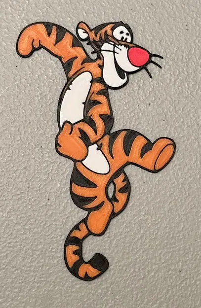 Nam châm Tigger đa màu sắc 4 màu - Image 1