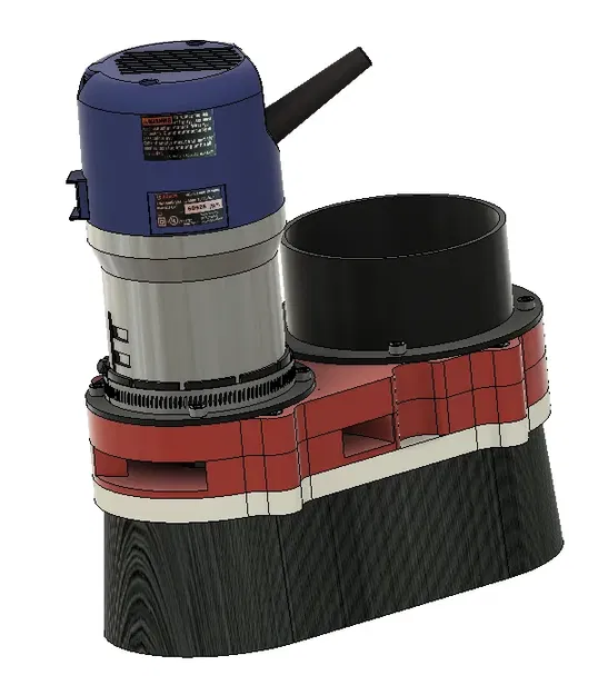 Bộ phận che bụi Bosch 1617 với bộ phân tách không khí cho CNC R... - Image 2