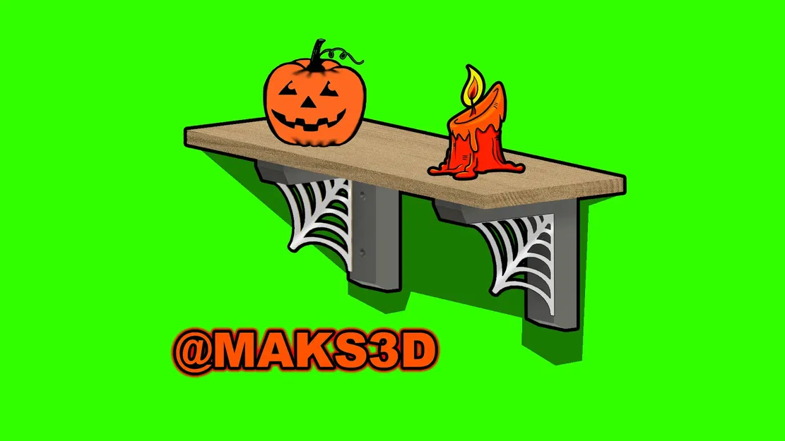 Giá đỡ kệ nhện Halloween in tại chỗ với mặt gương - Image 1