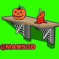 Giá đỡ kệ nhện Halloween in tại chỗ với mặt gương - Thumbnail 1