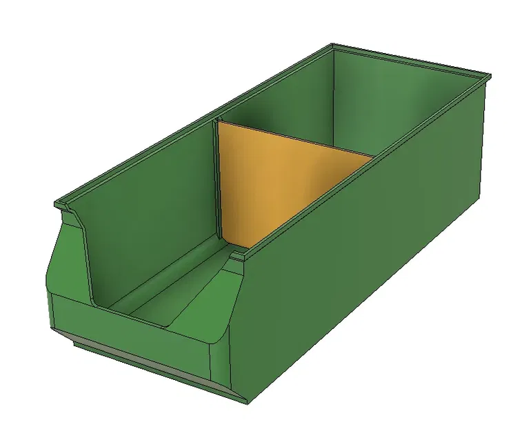 Thùng chứa có thể xếp chồng với ngăn chia cho tổ chức đồ ... - Image 1