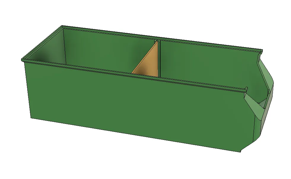 Thùng chứa có thể xếp chồng với ngăn chia cho tổ chức đồ ... - Image 2