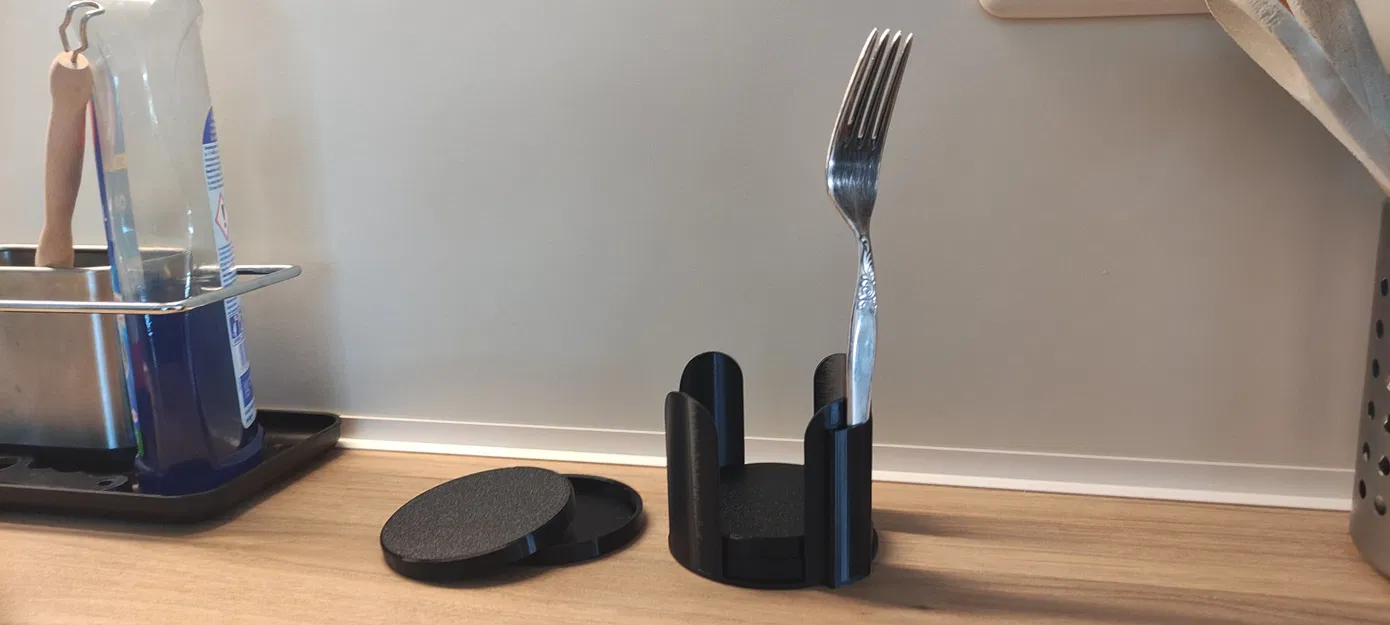 Nắp và Giá đỡ Nắp cho Hộp Thức Ăn Mèo Đường Kính 75mm - Image 1