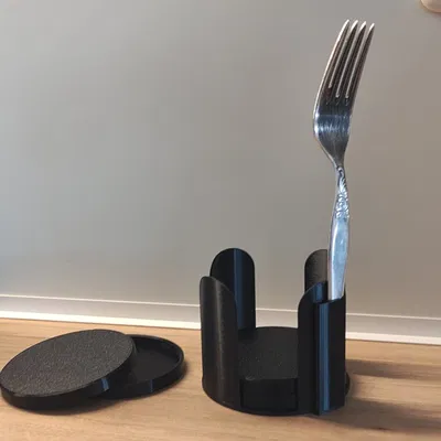 Nắp và Giá đỡ Nắp cho Hộp Thức Ăn Mèo Đường Kính 75mm