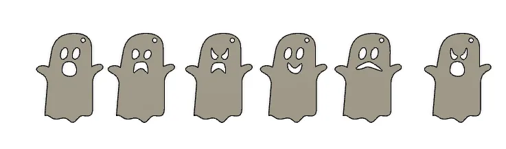 Móc khóa hình ma nhỏ xinh cho mùa Halloween - Image 1