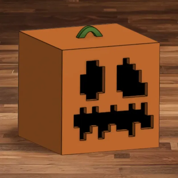 Mô hình bí ngô trong Minecraft làm móc khóa - Image 1