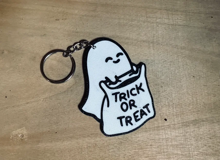 Móc khóa ma Halloween hai mặt - Image 1