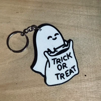 Móc khóa ma Halloween hai mặt