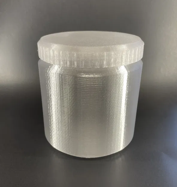Bình đựng hình trụ mịn với nắp ren cho in nhanh - Image 3