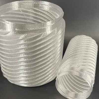 Bình đựng tròn có kết cấu - nắp ren, mô hình tham số