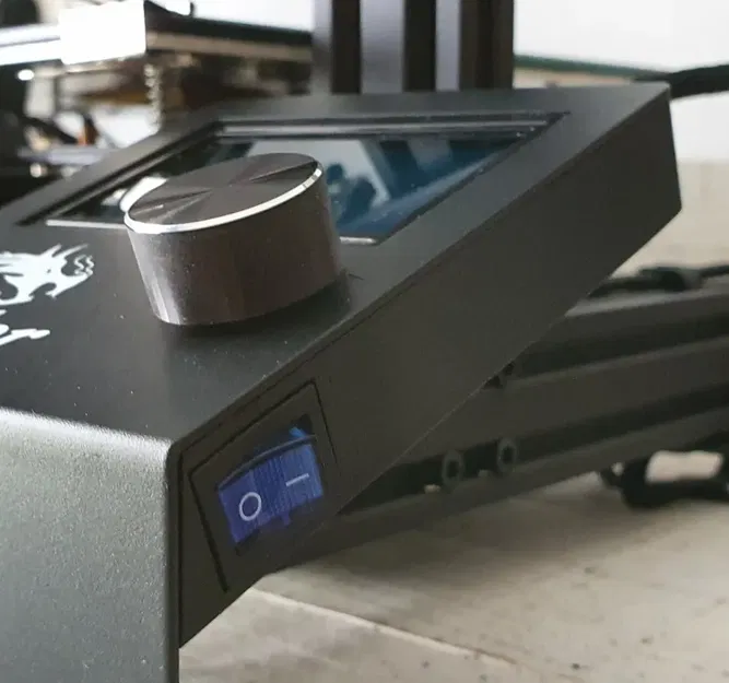 Vỏ PCB LCD Ender 3 với giá đỡ công tắc cho đèn LED - Image 1