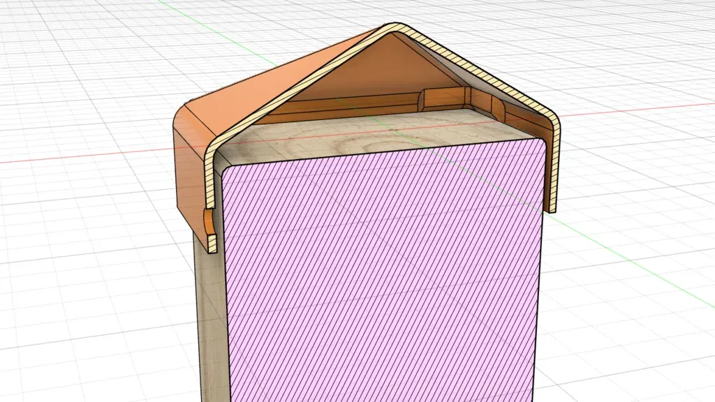 Nắp đậy cho cột hàng rào gỗ, kích thước 70 và 90 mm - Image 5