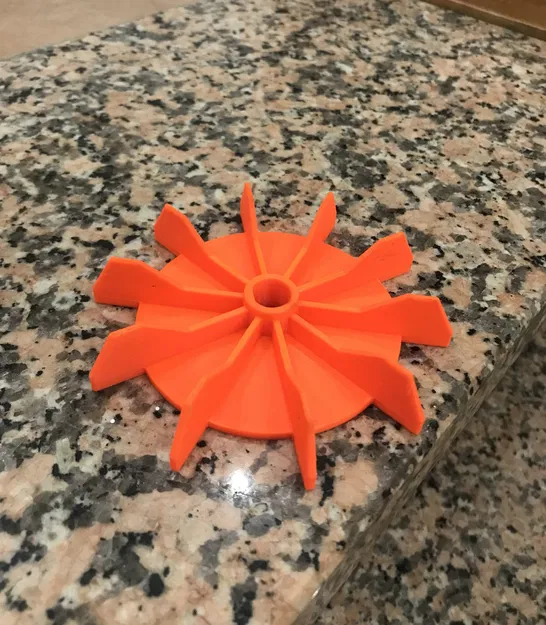 Quạt động cơ điện với lỗ trong 11.6mm và đường kính 107.5mm - Image 3