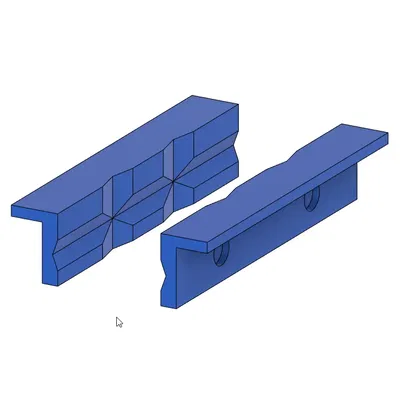 Máng kẹp 125mm với nam châm 10mm x 2mm