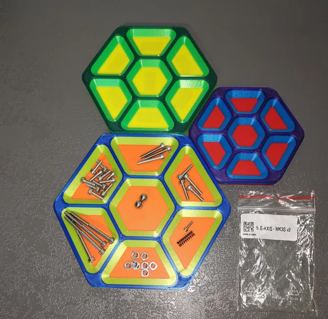 Khay phân loại ốc vít hình lục giác cho máy in 3D - Image 1