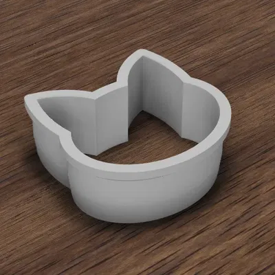 Khuôn bánh quy hình đầu mèo