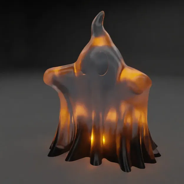 Bình ma quái Booh trang trí Halloween - màu đơn sắc - Image 2