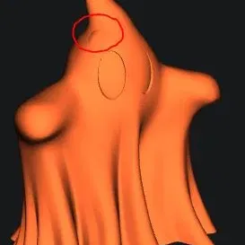 Bình ma quái Booh trang trí Halloween - màu đơn sắc