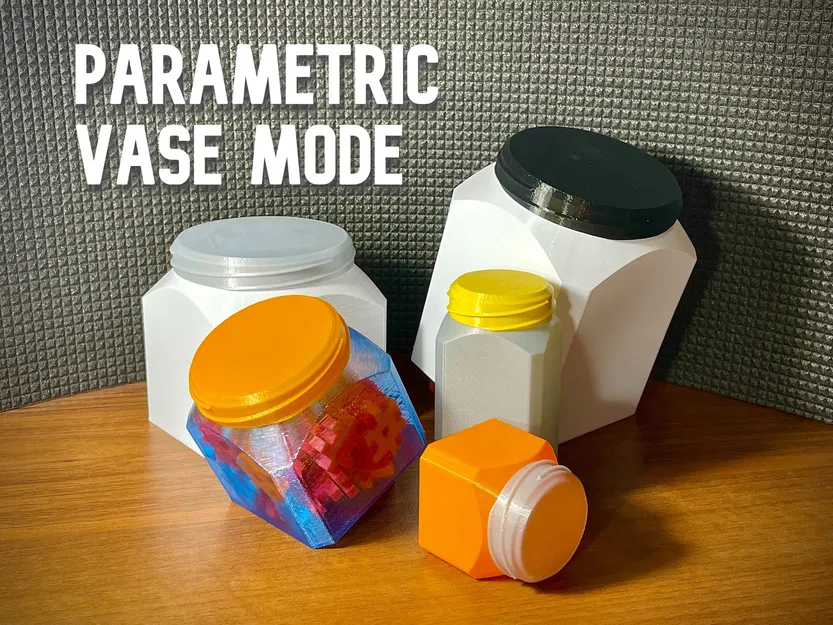 Bình đựng hình vuông có nắp vặn cho in 3D nhanh chóng - Image 1