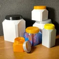 Bình đựng hình vuông có nắp vặn cho in 3D nhanh chóng - Thumbnail 4