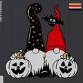 Gnome trang trí Halloween 2D cho máy in 3D - Thumbnail 2