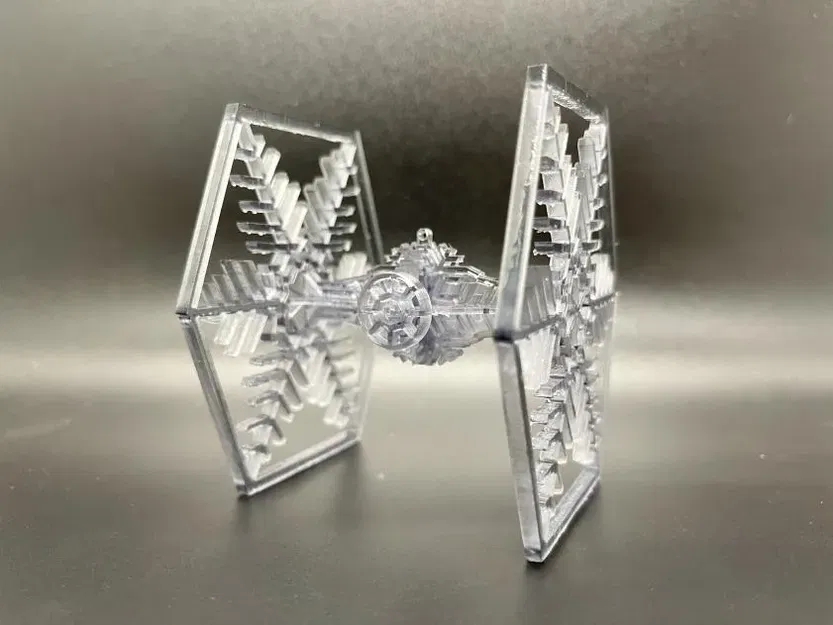 Mô hình trang trí TIE Fighter chủ đề bông tuyết cho in resin - Image 1