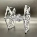 Mô hình trang trí TIE Fighter chủ đề bông tuyết cho in resin - Thumbnail 1