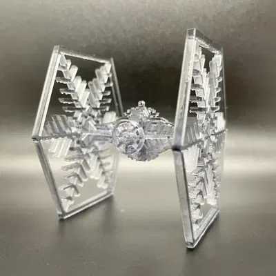 Mô hình trang trí TIE Fighter chủ đề bông tuyết cho in resin
