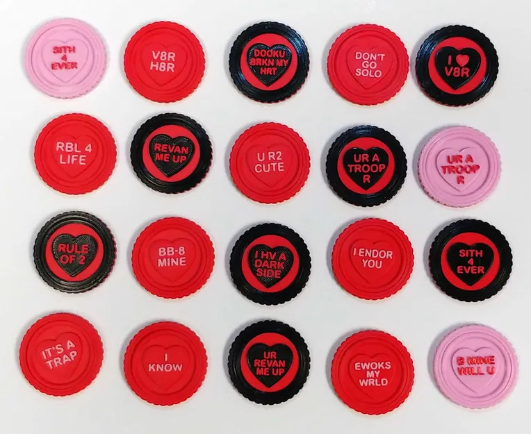 Coi coin fidget trái tim chủ đề Star Wars cho ngày Valentine - Image 1