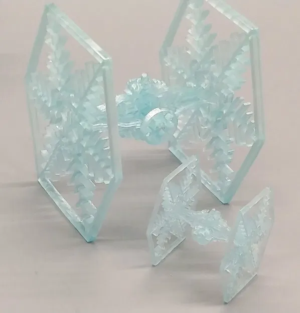 Mô hình trang trí TIE Fighter chủ đề bông tuyết cho in resin - Image 2