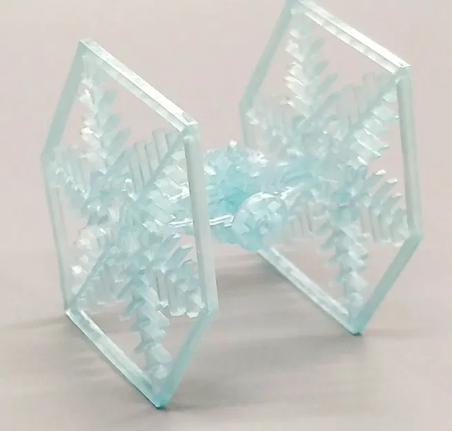Mô hình trang trí TIE Fighter chủ đề bông tuyết cho in resin - Image 3
