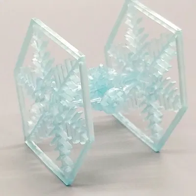 Mô hình trang trí TIE Fighter chủ đề bông tuyết cho in resin