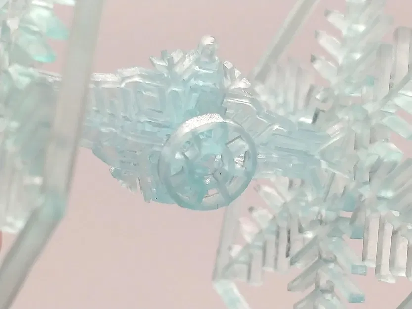 Mô hình trang trí TIE Fighter chủ đề bông tuyết cho in resin - Image 4