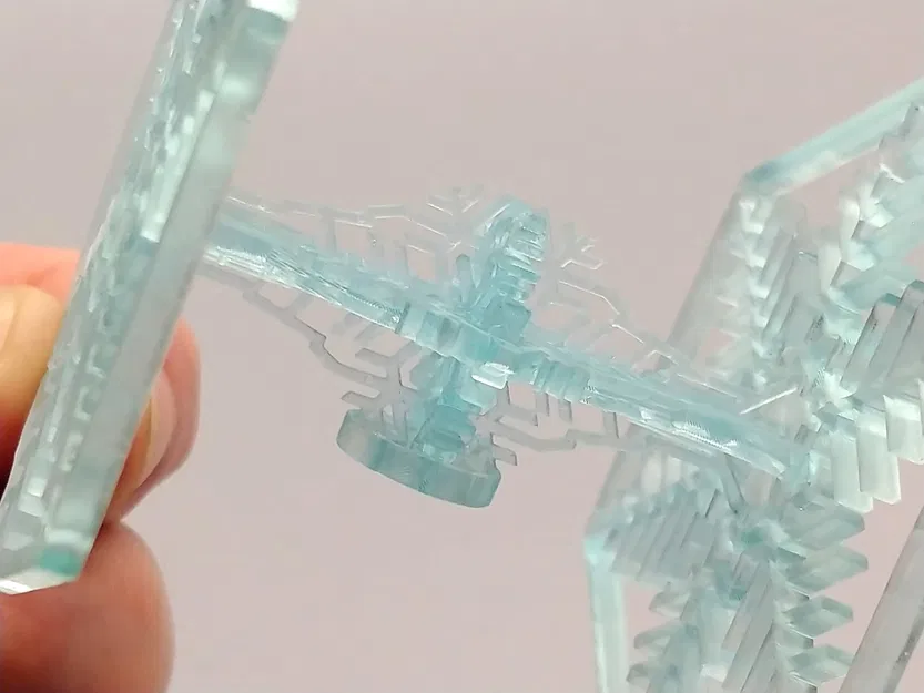 Mô hình trang trí TIE Fighter chủ đề bông tuyết cho in resin - Image 8