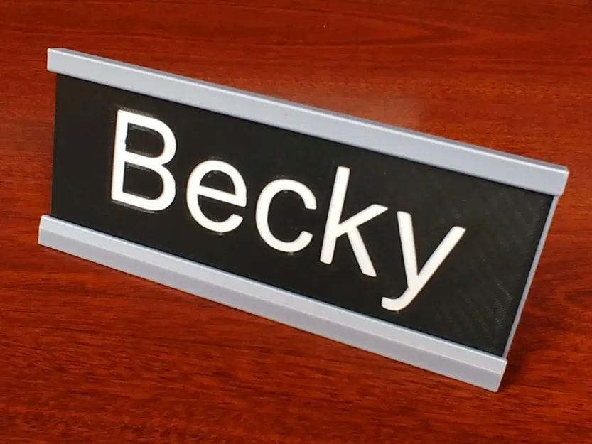Bảng tên để bàn đơn giản và khung bảng tên trống - Image 2