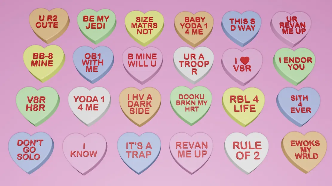 Trái tim Valentine chủ đề Star Wars cho người yêu thích phim - Image 2