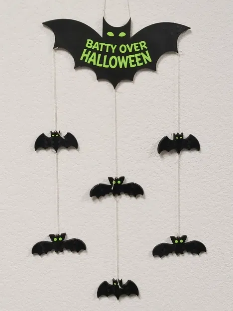 Trang trí dơi treo "Batty Over Halloween" cho dịp Halloween - Image 2