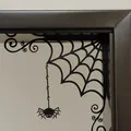 Trang trí Halloween mạng nhện góc với nhện in sẵn - Thumbnail 5