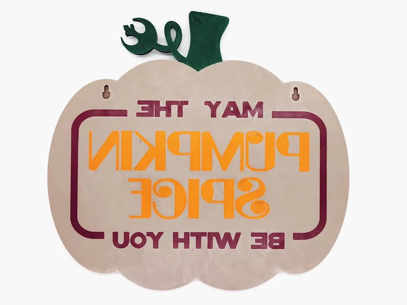 Biển hiệu trang trí "May The Pumpkin Spice Be With You" chủ đề Star... - Image 2