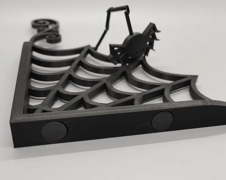 Trang trí Halloween mạng nhện góc với nhện in sẵn - Image 8