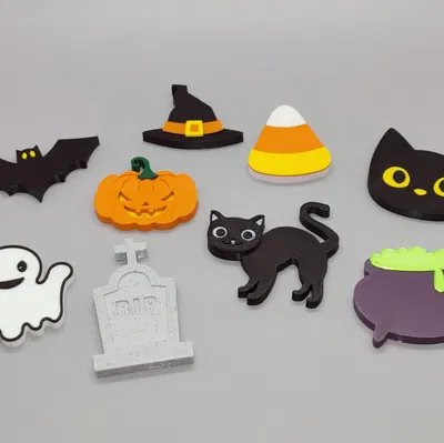 Trang trí dây garland Halloween kết hợp hình dạng vui nhộn