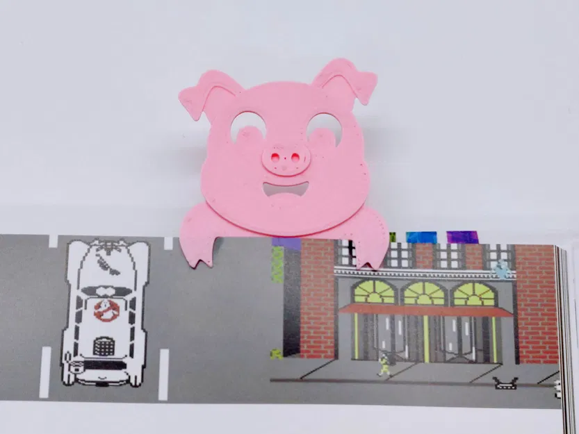 Dấu trang hình heo dễ thương giúp giữ trang sách - Image 1