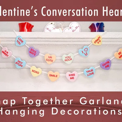 Chuỗi trang trí trái tim trò chuyện cho ngày Valentine
