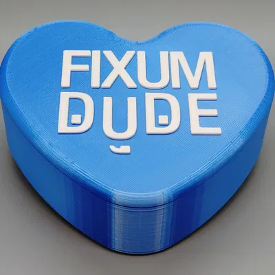 Hộp trái tim Fixumdude độc đáo từ sticker của sliverbaer