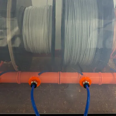 Mô hình bulkhead/passthrough cho fitting BSP 1/8" PC4