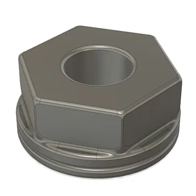 Mô hình bulkhead/passthrough cho fitting BSP 1/8" PC4