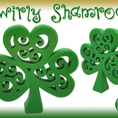 Trang trí cỏ ba lá xoáy cho ngày Thánh Patrick