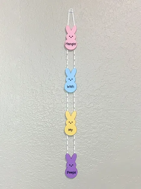 Trang trí treo mùa xuân với nhân vật thỏ đáng yêu - Image 2